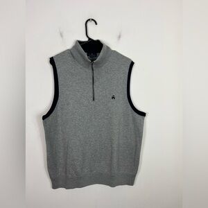 Brooks Brothers Supima® Cotton Half-Zip Sweater Vest Sz L